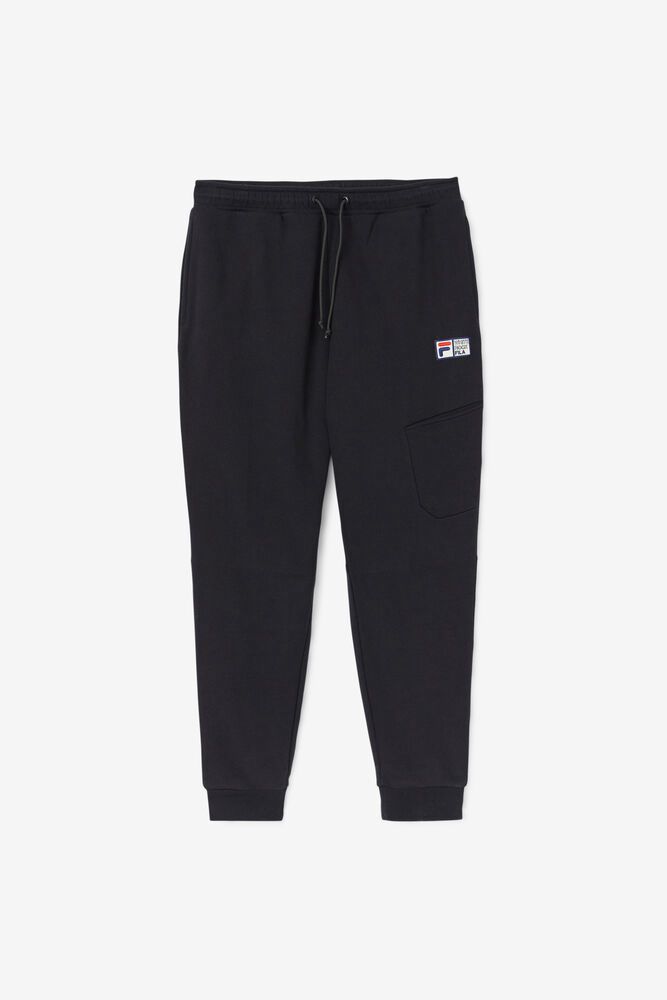 Fila Miesten Housut Danube Jogger Mustat - TZPU-53196